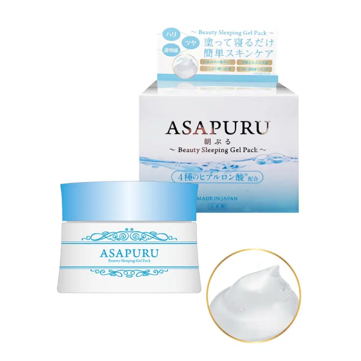 ASAPURU 아사푸루 슬리핑 젤 팩 100g 수면팩 슬리핑팩 보습